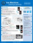 Hoshizaki KMD-410-460-530 Cleaning and Sanitizing Hoshizaki KMD-410-460-530 Cleaning and Sanitizing