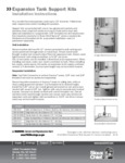 598 SERIES - EXPANSION TANK SUPPORT KIT - INSTRUCTION SHEET 598 SERIES - EXPANSION TANK SUPPORT KIT - INSTRUCTION SHEET