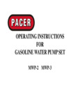Pacer MWP-2 and MWP-3 Manual