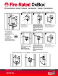 696R SERIES - OXBOX FIRE-RATED ICE MAKER BOX - INSTALLATION GUIDE 696R SERIES - OXBOX FIRE-RATED ICE MAKER BOX - INSTALLATION GUIDE