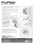 699 SERIES - PROPLATE - INSTRUCTION SHEET 699 SERIES - PROPLATE - INSTRUCTION SHEET