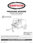 Simpson Pressure Washer 7112155NOCA Manual