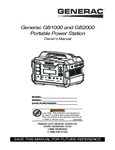 Generac 8025 Generator Manual