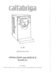 Cattabriga K20 Operation Manual Cattabriga K20 Operation Manual