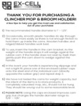 Ex-Cell Kaiser Broom Holder Instructions Ex-Cell Kaiser Broom Holder Instructions