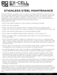 EX-Cell Kaiser Waste Management Stainless Steel Care