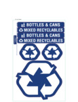 Decals for recycling bins