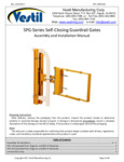 SPG-Series Self-Closing Guardrail Gates