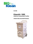 KleanAir 1000 Manual KleanAir 1000 Manual