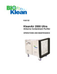 KleanAir 2122 Manual KleanAir 2122 Manual