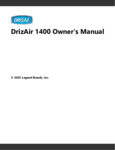 Dri-Eaz Drizair 1400 Manual