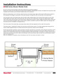 825 SERIES - SHOWER MODULE DRAIN - INSTRUCTION SHEET
