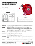 1/4 IN. X 50 FT. PREMIUM DUTY HOSE REEL manual