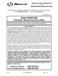 8356wcsm INSTALLATION, OPERATION & MAINTENANCE INSTRUCTIONS 8356wcsm INSTALLATION, OPERATION & MAINTENANCE INSTRUCTIONS