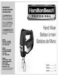 MIXER HAND W/CASE, 5SPD, BLACK/GRAY instructions