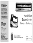 MIXER HAND SOFT START, BLACK instructions