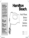 White 6 Speed Hand Mixer instructions