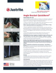 Justrite Angle Bracket QuickBerm Manual