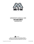 Mi-T-M Inverter Gasoline Generator Manual