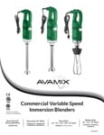 Avamix Immersion Blender Manual