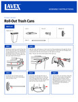 Lavex 95 Gallon | 50 Gallon Roll-Out Trash Cans Assembly Instructions