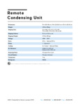 97A289R21_ff_specsheet_condensing_unit 97A289R21_ff_specsheet_condensing_unit