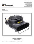 TORNADO 98780 WINDSHEAR STORM 3-SPEED COMPACT AIR MOVER WITH KICKSTAND AND DAISY CHAIN parts manual