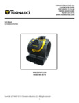 TORNADO 98786 WINDSHEAR 3200 SAFETY 3-SPEED AIR MOVER parts manual