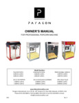 Paragon 8 oz. Popcorn Manual Paragon 8 oz. Popcorn Manual