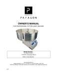 7105100 Cotton Candy Machine Owners Manual