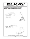 Elkay a55483 Faucet Installation Instructions Elkay a55483 Faucet Installation Instructions