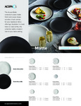 Acopa Dinnerware Matte Sell Sheet