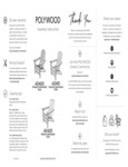 POLYWOOD AD400 Adirondack Chair Assembly Instructions POLYWOOD AD400 Adirondack Chair Assembly Instructions