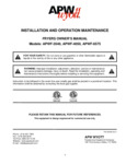 APW Wyott APWF-4050 Manual APW Wyott APWF-4050 Manual