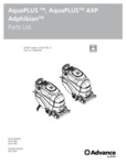 AquaPLUS™ AXP parts list AquaPLUS™ AXP parts list