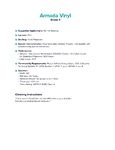 Armada Vinyl Specsheet