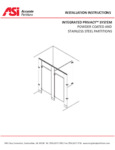 ASI Powder Coated and Stainless Steel Partitions Installation Instructions ASI Powder Coated and Stainless Steel Partitions Installation Instructions