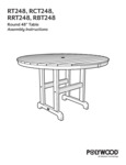 POLYWOOD Round 48 Bar Table POLYWOOD Round 48 Bar Table