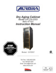 AURORA 47101_Dry_Aging_Cabinet Instruction Manual AURORA 47101_Dry_Aging_Cabinet Instruction Manual