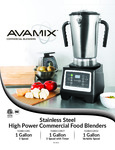 Avamix Commercial Blenders Manual
