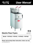 Avantco EF40 Electric Fryer Manual