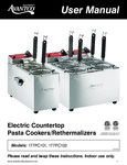 Avantco Pasta Cooker PC101 and 102 Manual Avantco Pasta Cooker PC101 and 102 Manual