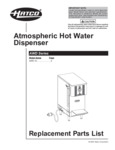 Hatco AWD-12 Replacement Parts List