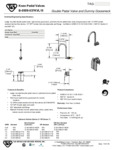 FAUCET WALL MT SNGL 8" GNECK DBL PEDAL 1.5 GPM FAUCET WALL MT SNGL 8" GNECK DBL PEDAL 1.5 GPM