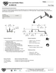 FAUCET FILLER WALL MT 8"C 24" DJ NOZZLE 9.55 GPM FAUCET FILLER WALL MT 8"C 24" DJ NOZZLE 9.55 GPM