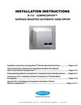 B-710 Installation Instructions B-710 Installation Instructions