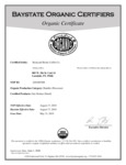 Organic Certificate