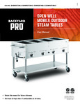 Backyard Pro 554BPGST Steam Table Manual