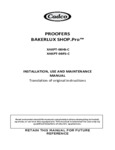 PROOFERS BAKERLUX SHOP.Pro™ Manual PROOFERS BAKERLUX SHOP.Pro™ Manual