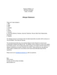 Bare Nut Butter Allergen Statement